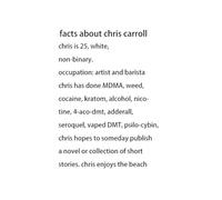 Chris Carroll we are all going to cry at every picture (Tascabile)