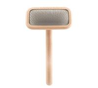 Chris Christensen Spazzola per cani, Mark II, piccola spazzola per lisciare lo sposo come un professionista, perni in acciaio inossidabile, corpo in legno di faggio leggero, punte levigate e levigate