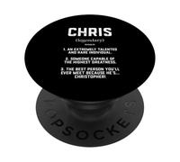 Chris Definition Funny Talented Great Cosplay Christophers PopSockets PopGrip Adesivo