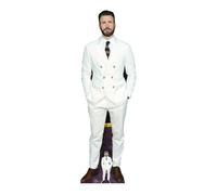 Chris Evans Bianco Abito Lifesize E Mini Cartone Ritaglio / IN Piedi