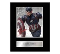 Chris Evans, con autografo Captain America