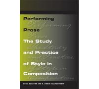 Chris Holcomb M. Jimmie Killingsworth Performing Prose (Tascabile)
