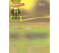 Chris J Jones d- and f-Block Chemistry (Tascabile) Tutorial Chemistry Texts
