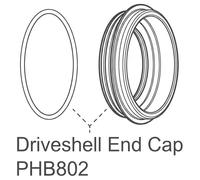Chris King Tappi Terminali Del Mozzo Posteriore R-45 Driveshell Sram Xdr Black