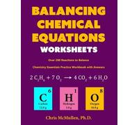 Chris McMullen Balancing Chemical Equations Worksheets (Over 200 Rea (Tascabile)