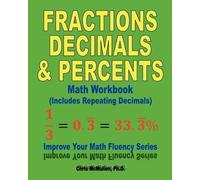 Chris McMullen Fractions, Decimals, & Percents Math Workbook (Includ (Tascabile)