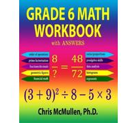 Chris McMullen Grade 6 Math Workbook with Answers (Tascabile)