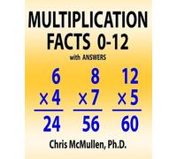 Chris McMullen Multiplication Facts 0-12 with Answers (Tascabile)