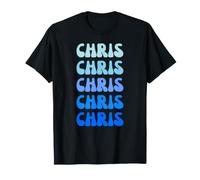 Chris Name Minimalist Design Maglietta