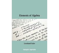 Chris, Sangwin Euler's Elements of Algebra (Tascabile)