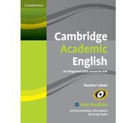 Chris Sowton Craig Thaine Cambridge Academic English B1+ Intermediat (Tascabile)