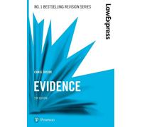 Chris Taylor Law Express: Evidence (Tascabile) Law Express