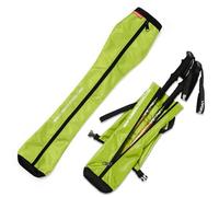 Chris.W Borsa portatile per il trasporto di bastoncini da trekking, con cerniera, per bastoni da trekking, custodia da viaggio (verde)