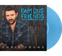 Chris Young - Famous Friends - Exclusive Limited Edition Aqua Blue Colored Vinyl LP