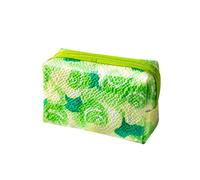 ChrisNeo Borsa da viaggio per trucchi, borsa da viaggio per cosmetici, impermeabile, portatile, per donne e ragazze, Verde minerale.