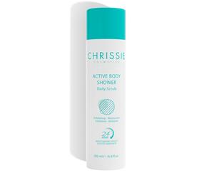 Chrissie Cosmetics Active Body Shower Daily Scrub Esfoliante Idratante, 200ml