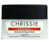 Chrissie Cosmetics Nutrisense Sleeping Collagen Mask - Maschera notte nutriente per il viso, 50 ml