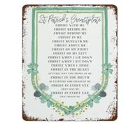 Christ Around Me Metal Sign St Patrick Verse Wall Decor 12x8 Inch
