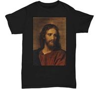 Christ at Age 33 by Heinrich Hofmann T Shirt Shirt Men's Top Tee Black XL