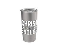 Christ Is Enough Bicchiere termico in acciaio inox doppia parete