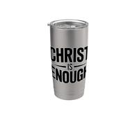 Christ Is Enough Bicchiere termico in acciaio inox doppia parete