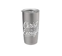 Christ Is Enough Bicchiere termico in acciaio inox doppia parete
