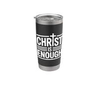 Christ Is Enough Bicchiere termico in acciaio inox doppia parete