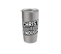 Christ Is Enough Bicchiere termico in acciaio inox doppia parete