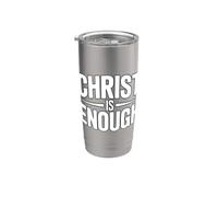 Christ Is Enough Bicchiere termico in acciaio inox doppia parete