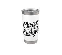 Christ Is Enough Bicchiere termico in acciaio inox doppia parete