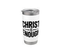 Christ Is Enough Bicchiere termico in acciaio inox doppia parete