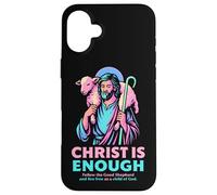 Christ Is Enough Christian Good Shepherd Gesù Modern Pastel Custodia per iPhone 16 Plus