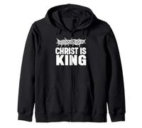 Christ is King Felpa con Cappuccio