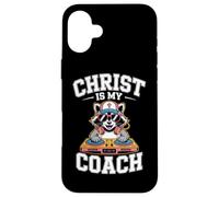 Christ Is My Coach Dj Raccoon Custodia per iPhone 16 Plus