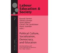 Christ´l De Lan Political Culture, Socialization, Democracy, and Ed (Tascabile)