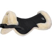 Christ Ultra Saddle Pad with Faux Fur Edging, Black/Natural - 1 pz.