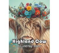 Christa Bacote Highland Cow Coloring Book (Tascabile)
