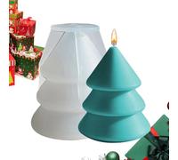Christbaum Silikonform - Kerzen & Harz Gießform | Baumförmige Bastelform für Handgemachte Kerzens | Einfaches Entformen von Seife, Epoxidharz, Weihnachtsdekoration, DIY Handwerk, Home Decor