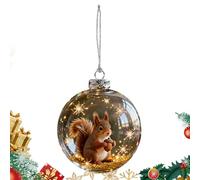 Christbaumschmuck Kugeln - ABS 3D Tierkugel 7cm | Saisonale Dekoration Für Wohnzimmer Schlafzimmer Garten Wand Haustür | Festliche Ornamente Für Heimdekorateure Festplaner Weihnachtsfeiern
