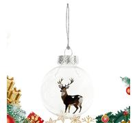 Christbaumschmuck Kugeln - ABS 3D Tierkugel 7cm | Saisonale Dekoration Für Wohnzimmer Schlafzimmer Garten Wand Haustür | Festliche Ornamente Für Heimdekorateure Festplaner Weihnachtsfeiern