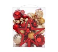 Christbaumschmuck Set |- 50 Stück Weihnachtskugeln & Hängeornamente | Anhängerdekoration Hängbare | Dekorativer Christbaum Schmuck Für Festliche Feiern & Weihnachtsdeko Zuhause