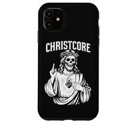Christcore - Teschio di Gesù, cuore sacro, design cristiano in metallo Custodia per iPhone 11