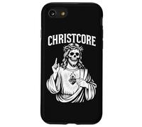 Christcore - Teschio di Gesù, cuore sacro, design cristiano in metallo Custodia per iPhone SE (2020) / 7/8
