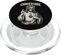 Christcore - Teschio di Gesù Sacro Cuore Cristiano Metallo Gotico PopSockets PopGrip per MagSafe