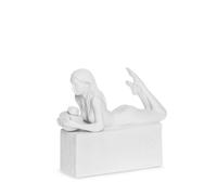CHRISTEL by Sommer Figura Statuetta Zodiaco Acquario 18cm Bianco Poliresina