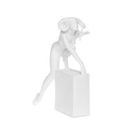 Christel by Sommer Figura Statuetta Zodiaco Ariete 25cm Bianco Poliresina