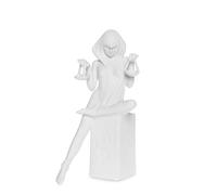 Christel by Sommer Figura Statuetta Zodiaco Bilancia 24cm Bianco Poliresina