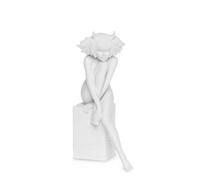 CHRISTEL by Sommer Figura Statuetta Zodiaco Toro 23cm Bianco Poliresina