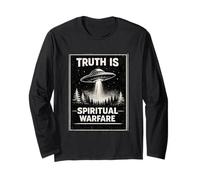 Christian Alien Meme Profezia Paranormale Guerra Spirituale Maglia a Manica