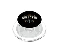 Christian Anchored in Christ Faith Anchor Cross PopSockets PopGrip per MagSafe